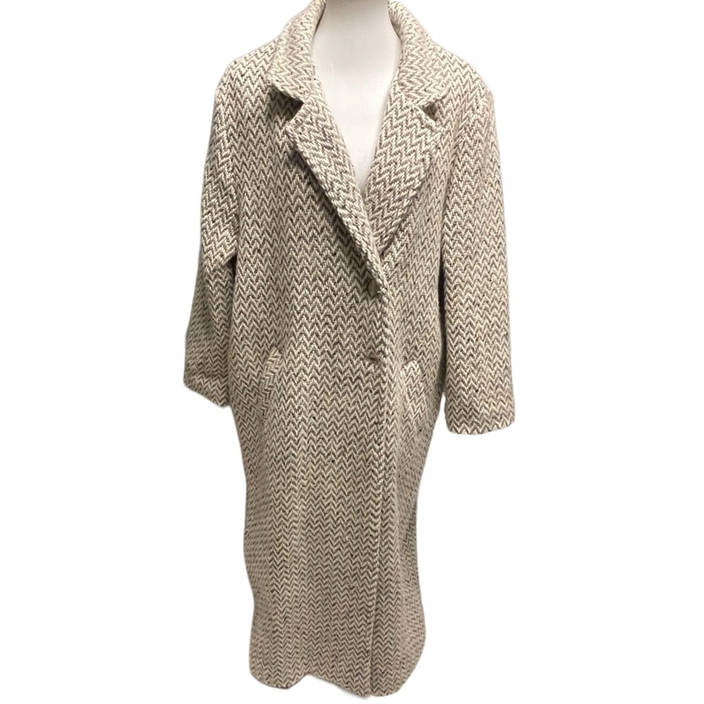 ✔️ Branigan Weavers Full Length 100% Wool Coat 
Size L